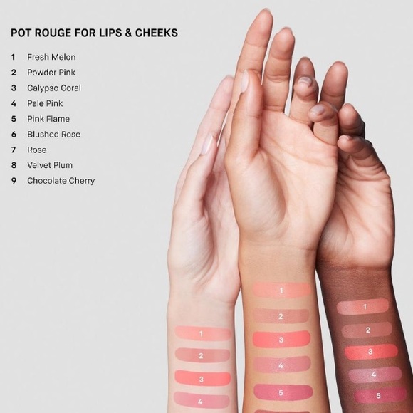 Powder Pink Pot Rouge Blush for Lips & Cheeks - Picture 3 of 11